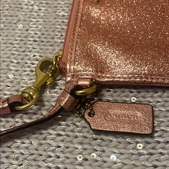 Coach Glitter Wristlet